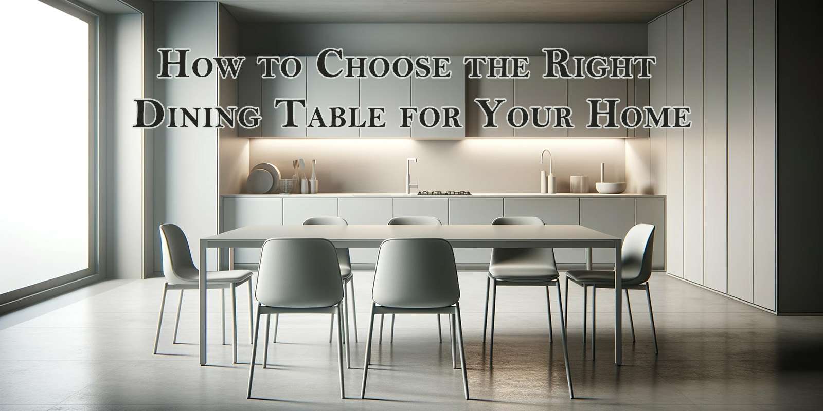 How To Choose The Right Dining Table For Your Home