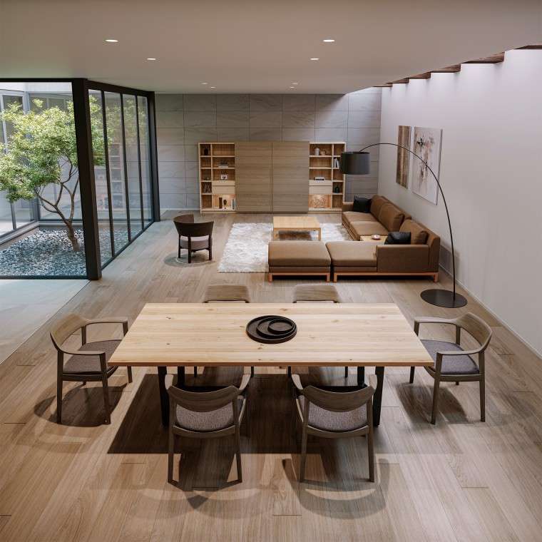 SLED Dining Solid Wood Table (S) - Image 5